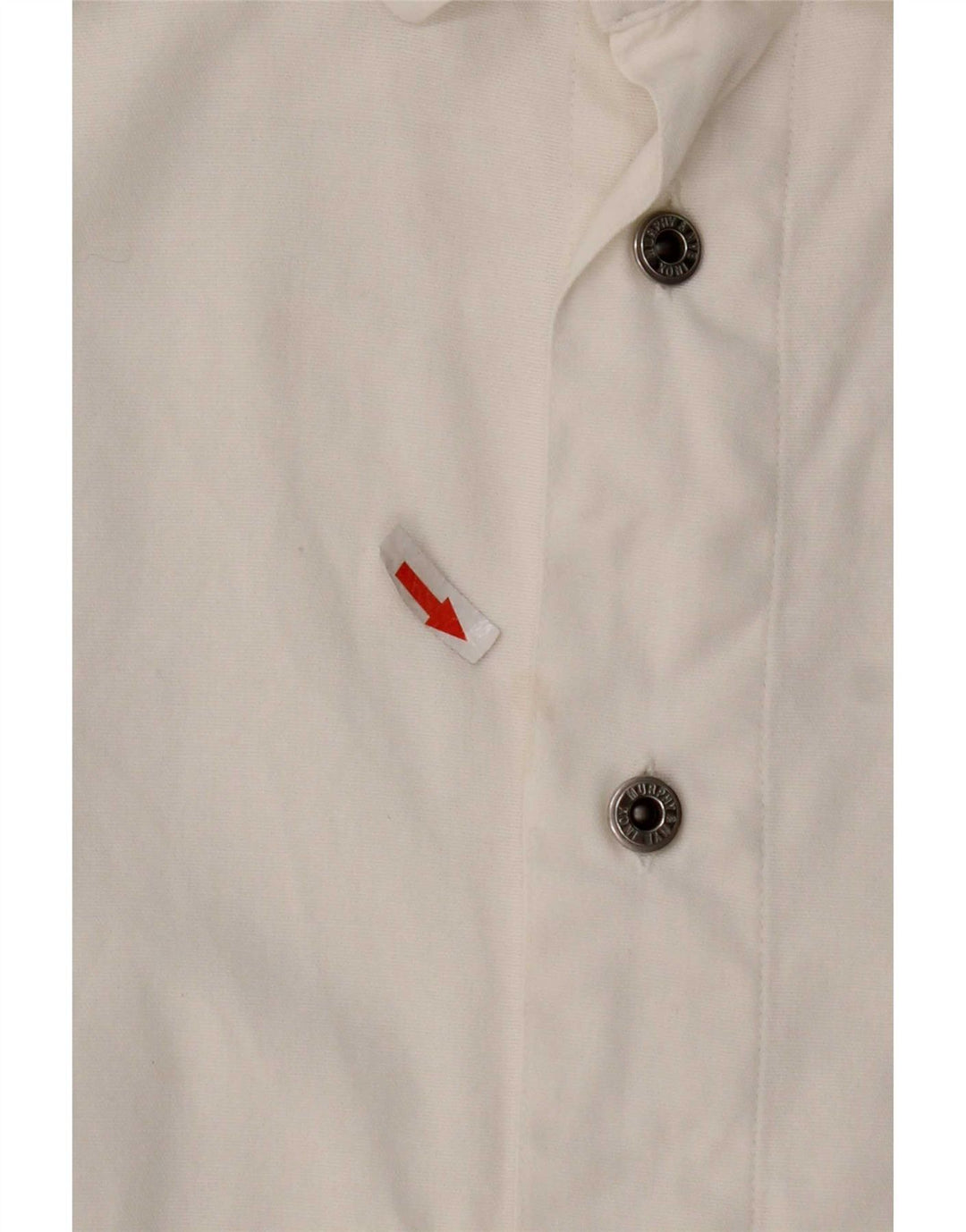 Camicia a maniche corte da uomo Murphy & Nye grande in cotone bianco