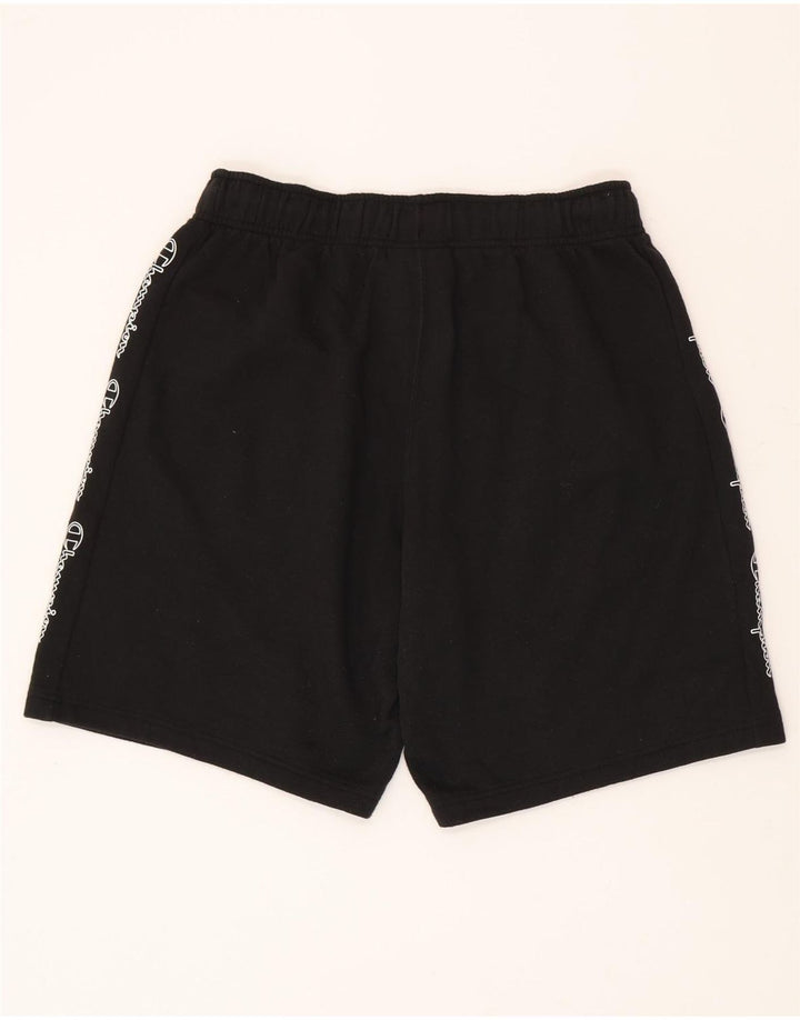 Pantaloncini sportivi grafici da uomo Champion in cotone nero medio
