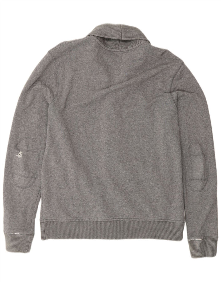Maglione cardigan grafico da uomo Tommy Hilfiger grande cotone grigio
