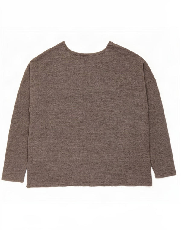 Top oversize da donna Zara a maniche lunghe UK 14 Grigio medio