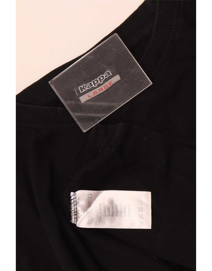 T-shirt uomo Kappa Top Large Nera in cotone
