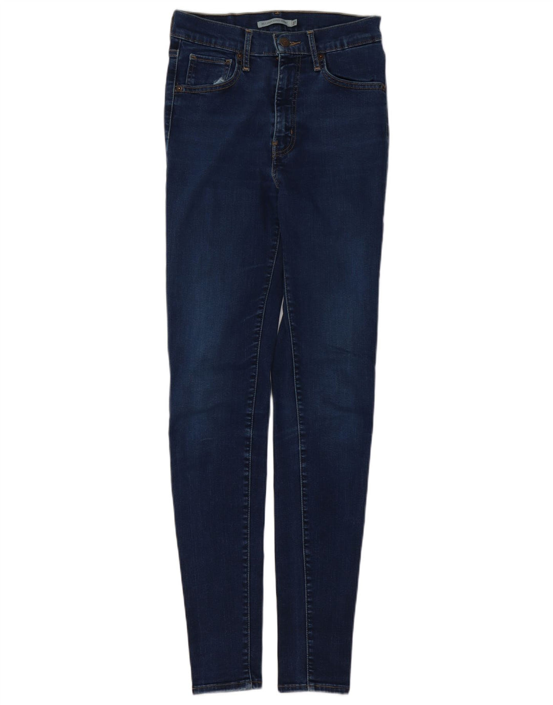 LEVI'S Jeans super skinny da donna con altezza del miglio W27 L32 cotone blu navy