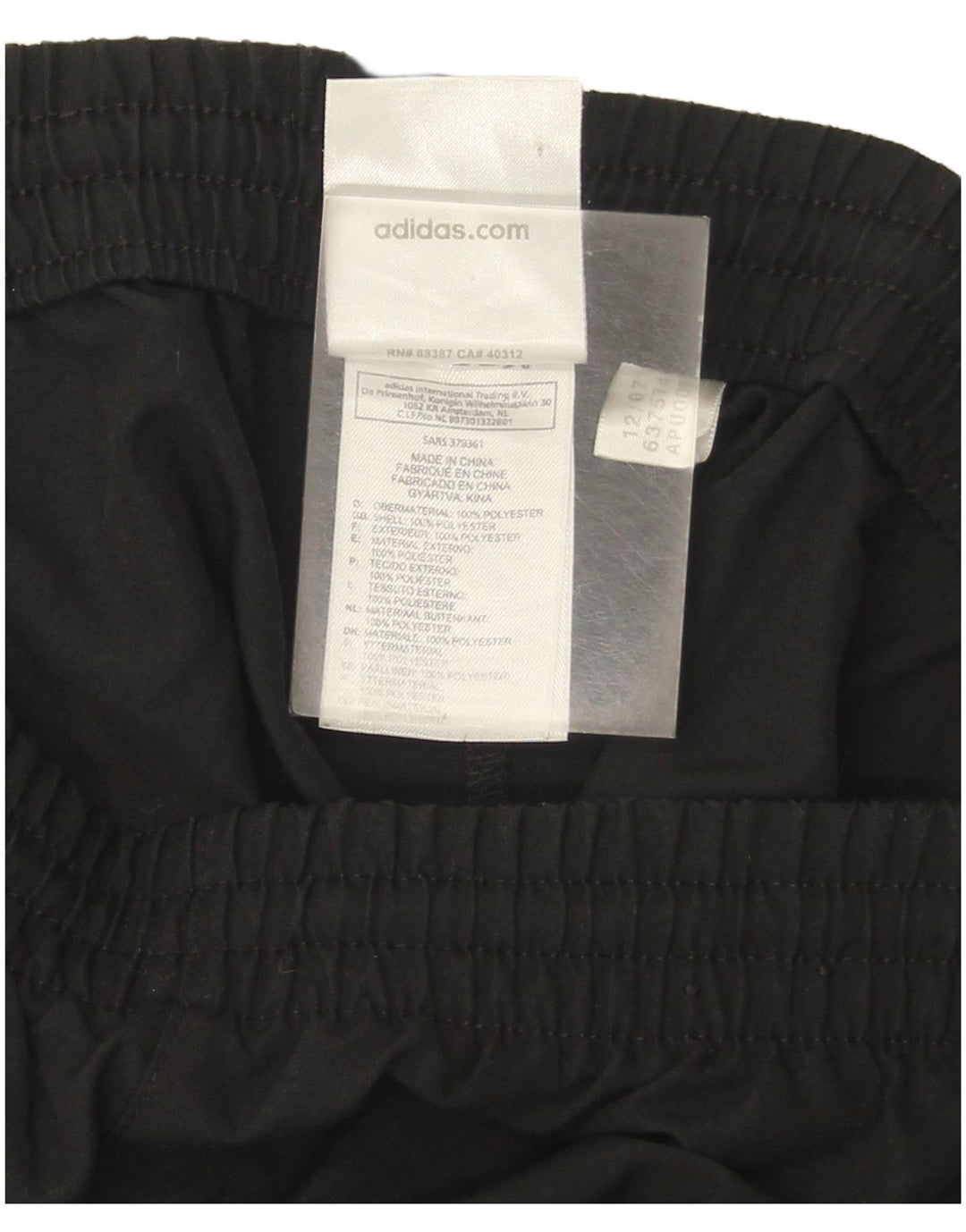 Pantaloni da tuta da uomo Adidas XL poliestere nero