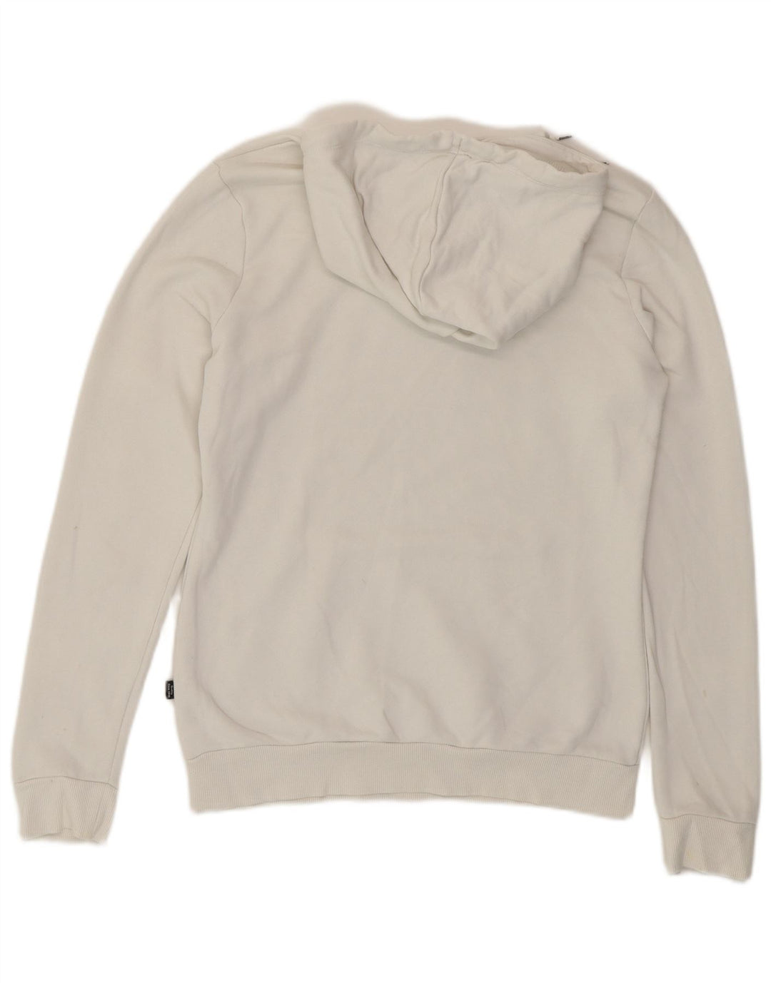 PUMA Womens Graphic Hoodie Jumper UK 10 Small White