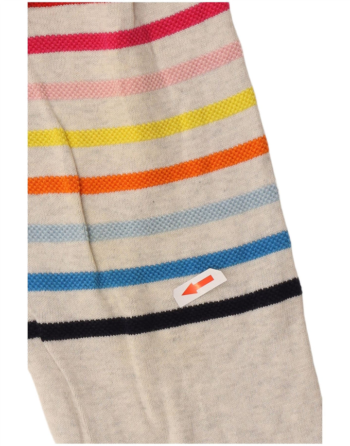 Maglione da uomo girocollo Benetton grigio medio a righe