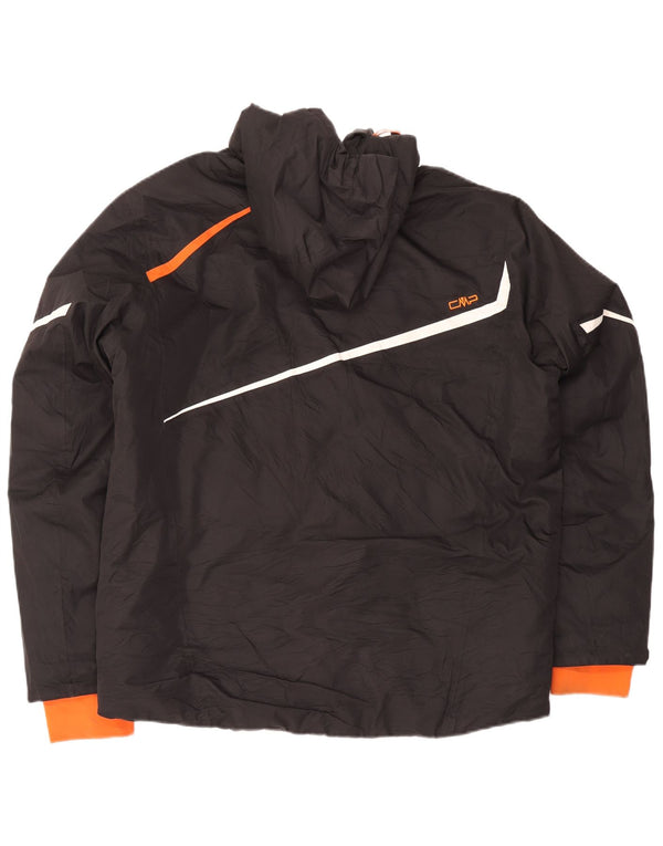 Giacca da sci con cappuccio da uomo CMP IT 54 2XL Nero Poliestere Colourblock Sports