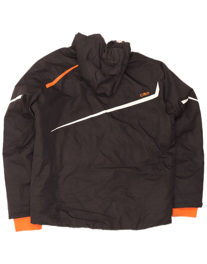 Giacca da sci con cappuccio da uomo CMP IT 54 2XL Nero Poliestere Colourblock Sports