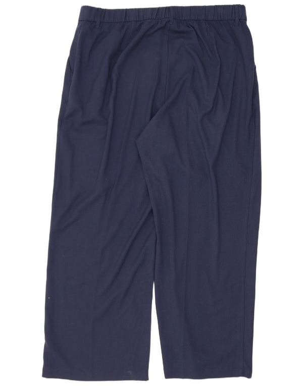 Pantaloni Hollister da donna a vita ultra alta 2XL W40 L29 poliestere blu navy