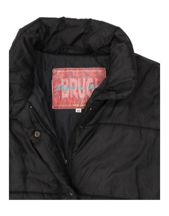 BRUGI Womens Padded Jacket IT 42 Medium Black Polyamide Vintage Brugi and Second-Hand Brugi from Messina Hembry 
