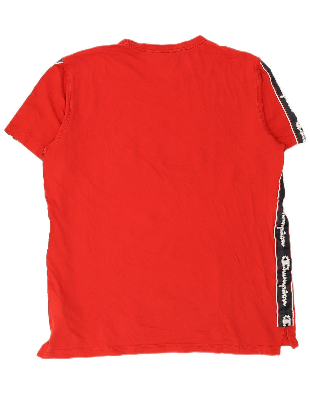 CHAMPION T-shirt grafica da uomo Top grande in cotone color block rosso