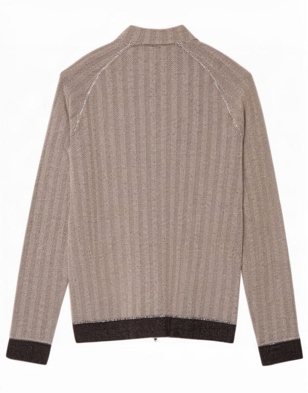 Giacca da ginnastica da donna Laura Biagiotti UK 10 Small Grey Herringbone
