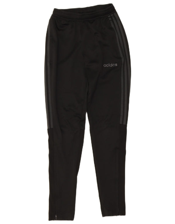Pantaloni della tuta Adidas Climalite da donna UK 4 XS poliestere nero