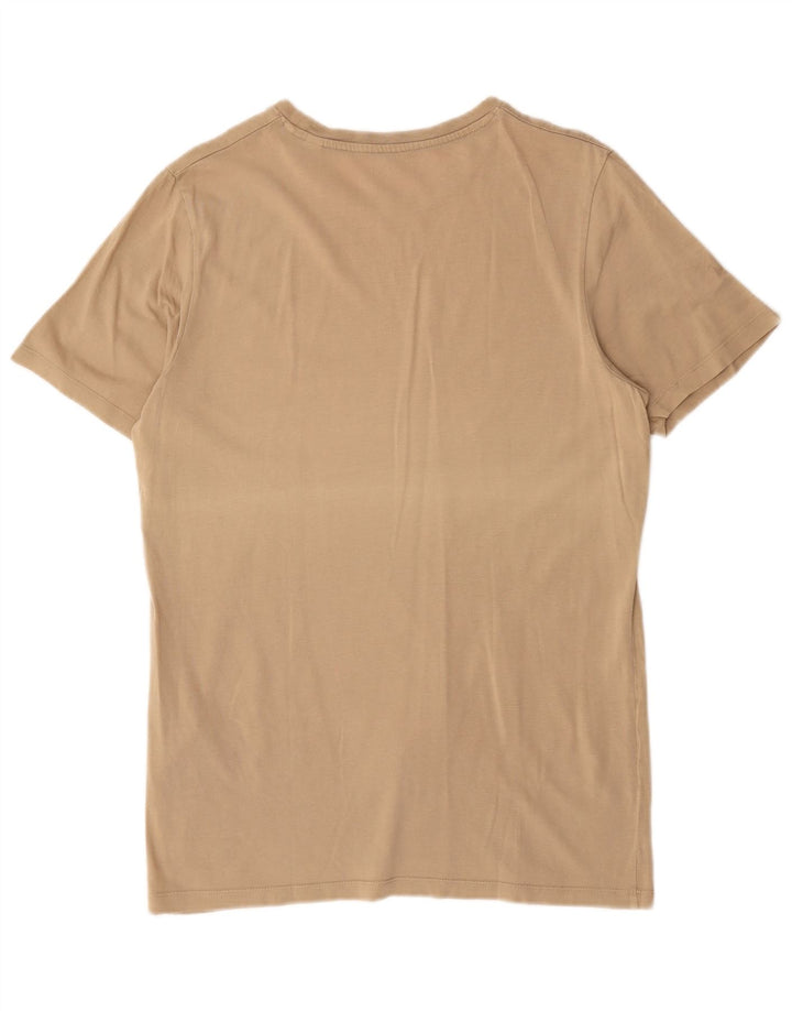 T-shirt da uomo Jack & Jones Top grande in cotone beige
