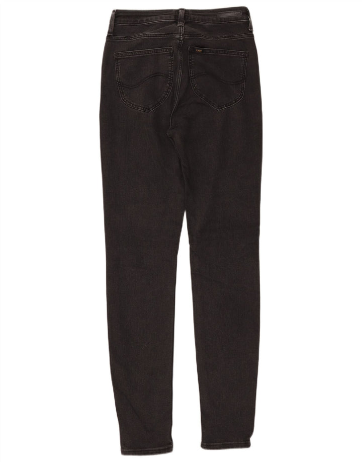 Jeans skinny alti Scarlett da donna LEE W28 L33 cotone nero