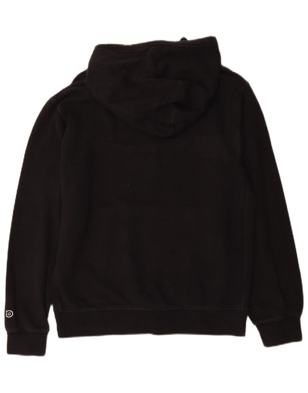 Felpa con cappuccio grafica Nike da uomo piccola in cotone nero