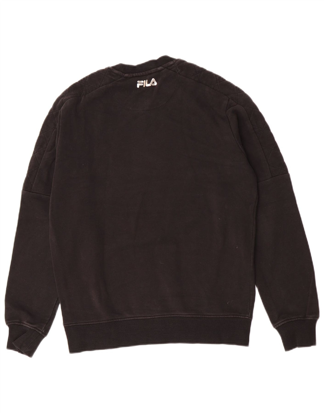 Felpa Fila da uomo vestibilità ampia maglione XS nero a righe