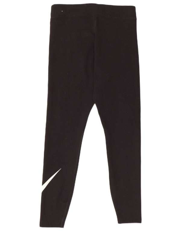 Leggings grafici da donna Nike UK 16 grande cotone nero