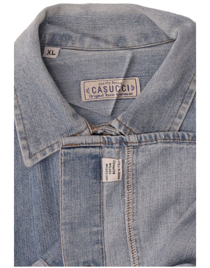 Camicia di jeans da donna CASUCCI UK 18 XL Cotone blu