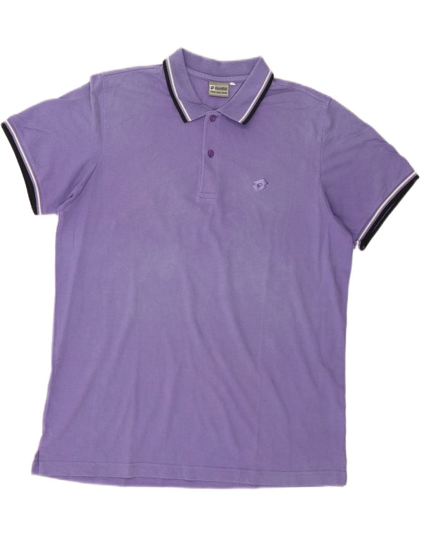 Polo da uomo Lotto grande viola