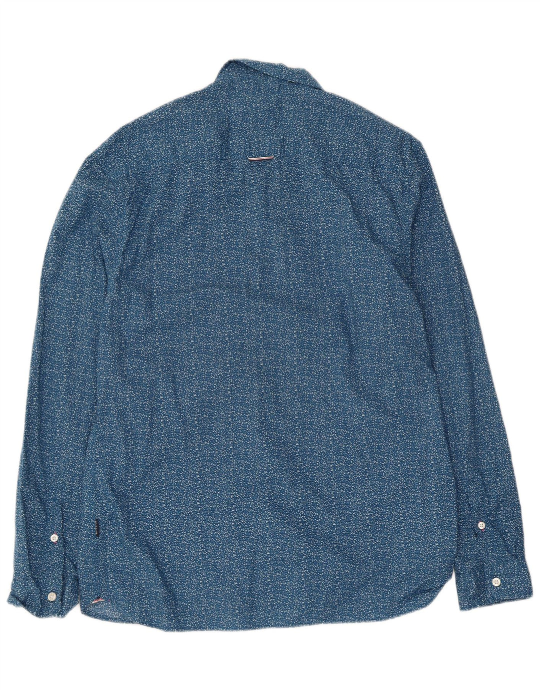 Camicia slim fit da uomo White Stuff, cotone maculato blu grande