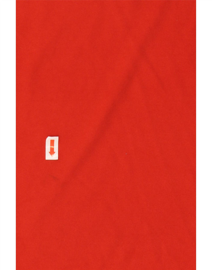 Canotta Adidas da uomo in poliestere rosso medio