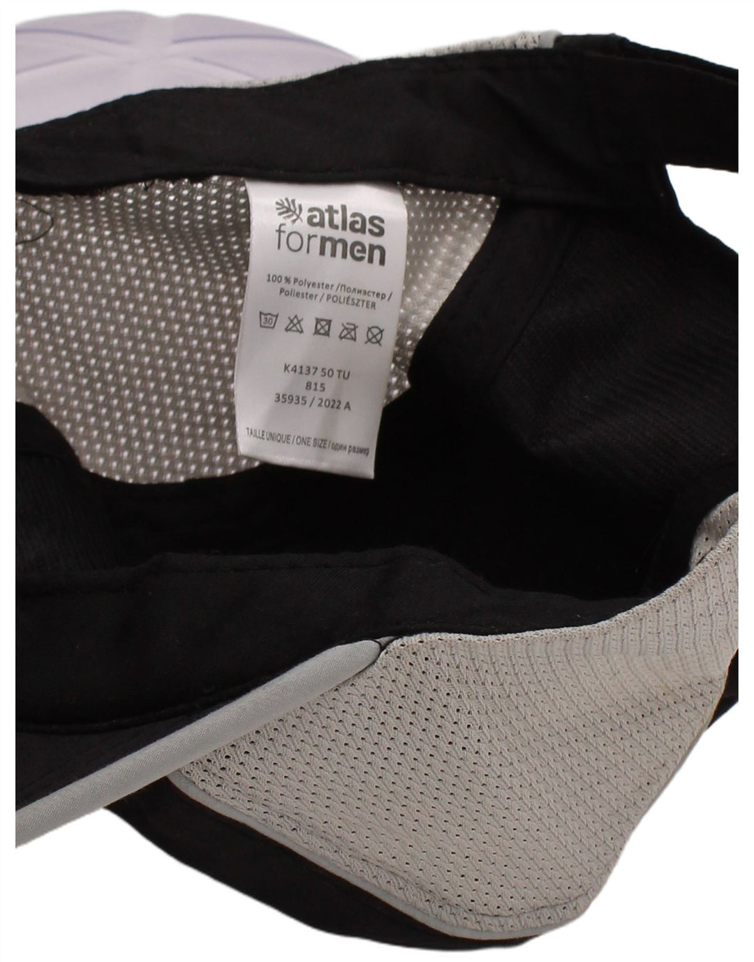 Atlas For Men Berretto da baseball da uomo Taglia unica Poliestere color block nero