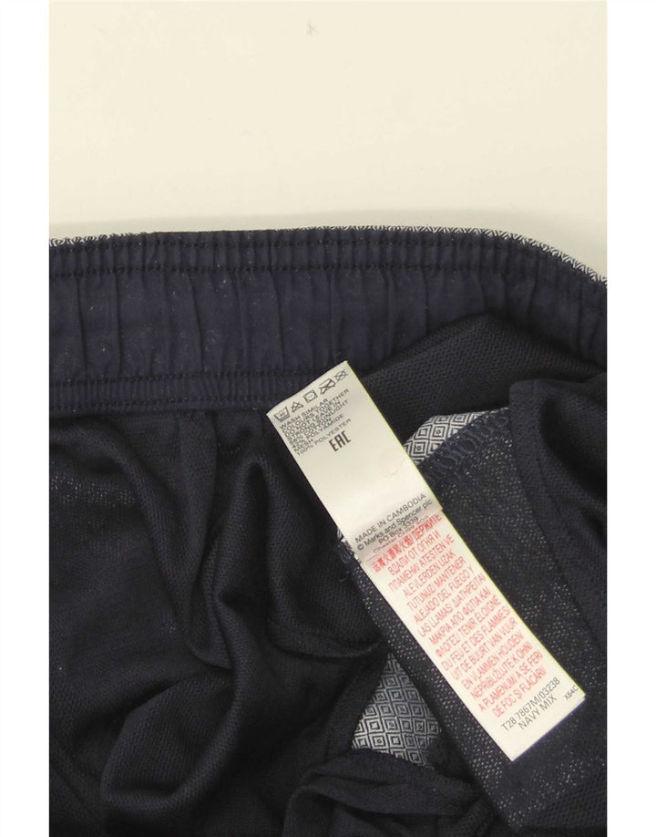 Pantaloncini sportivi da uomo Marks & Spencer grandi in cotone geometrico blu navy