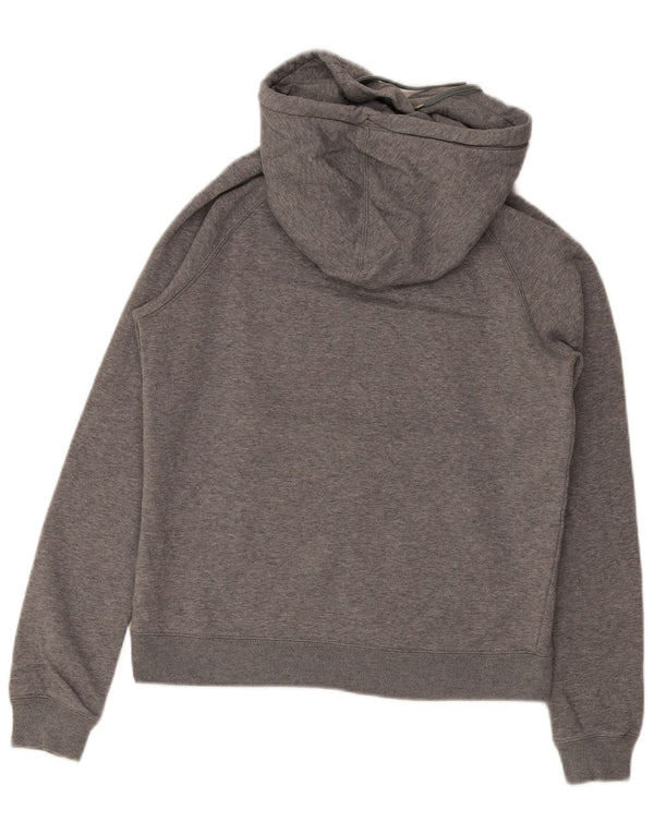 Felpa con cappuccio grafica Nike da donna UK 10 piccola in cotone grigio