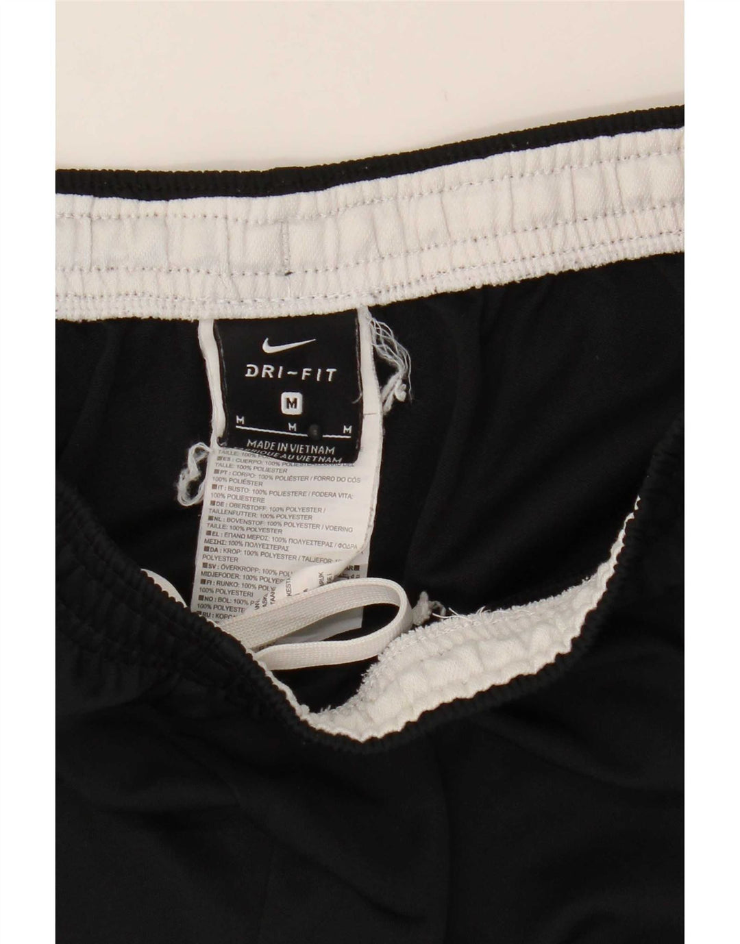Pantaloni da tuta Nike Dri Fit da uomo, poliestere color block medio nero