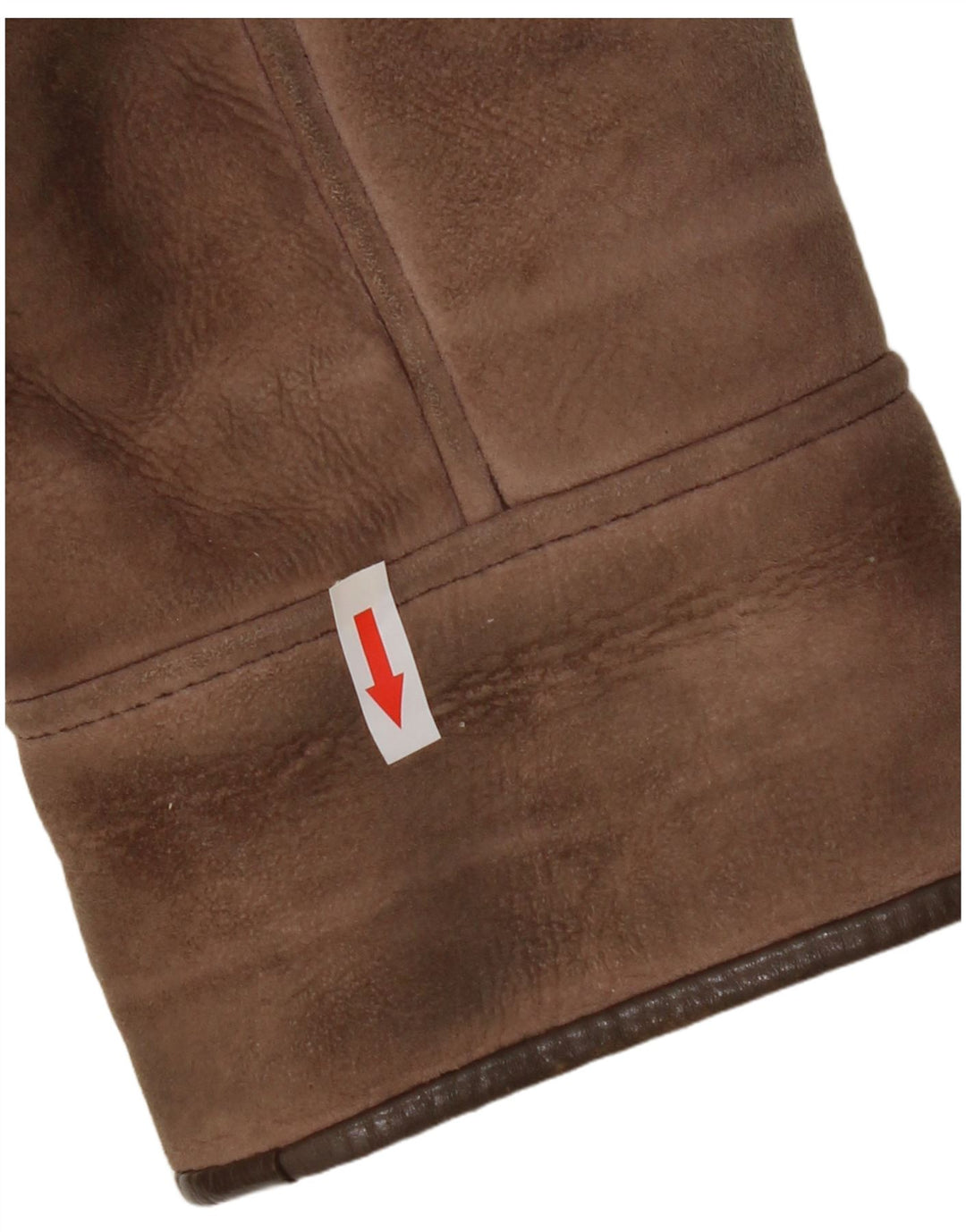 Giacca in shearling da donna Nurseys UK 16 Grande pelle di pecora marrone