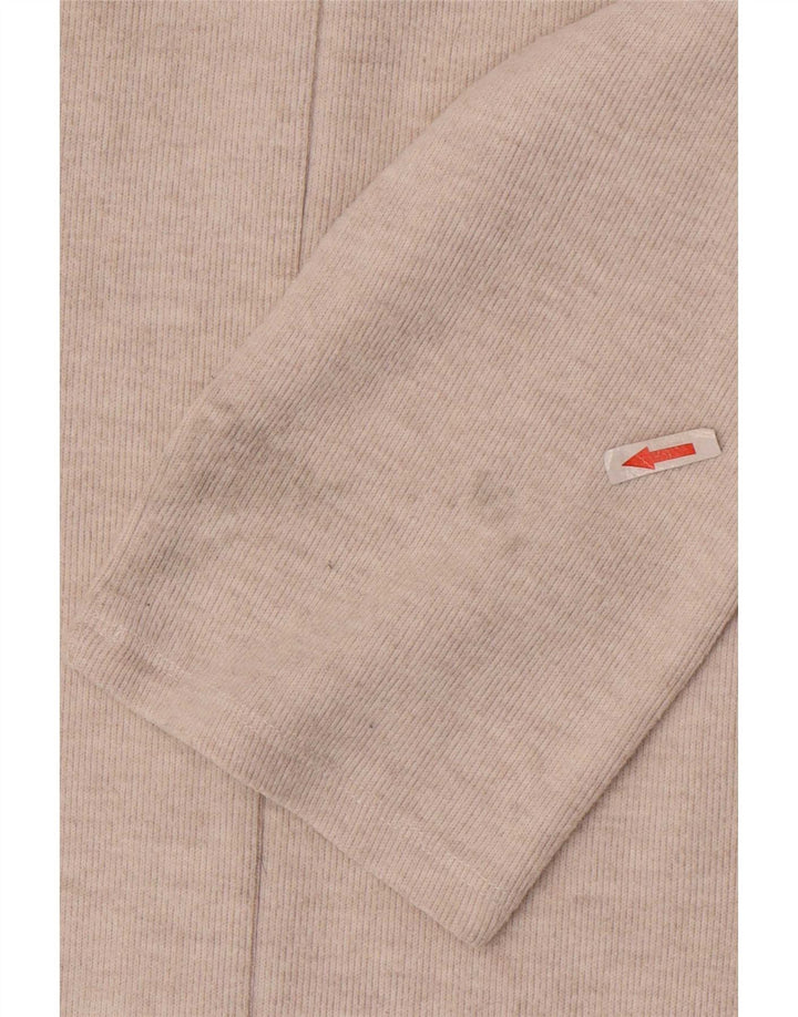 Abito a trapezio con maniche a 3/4 da donna Zara UK 12 Beige medio