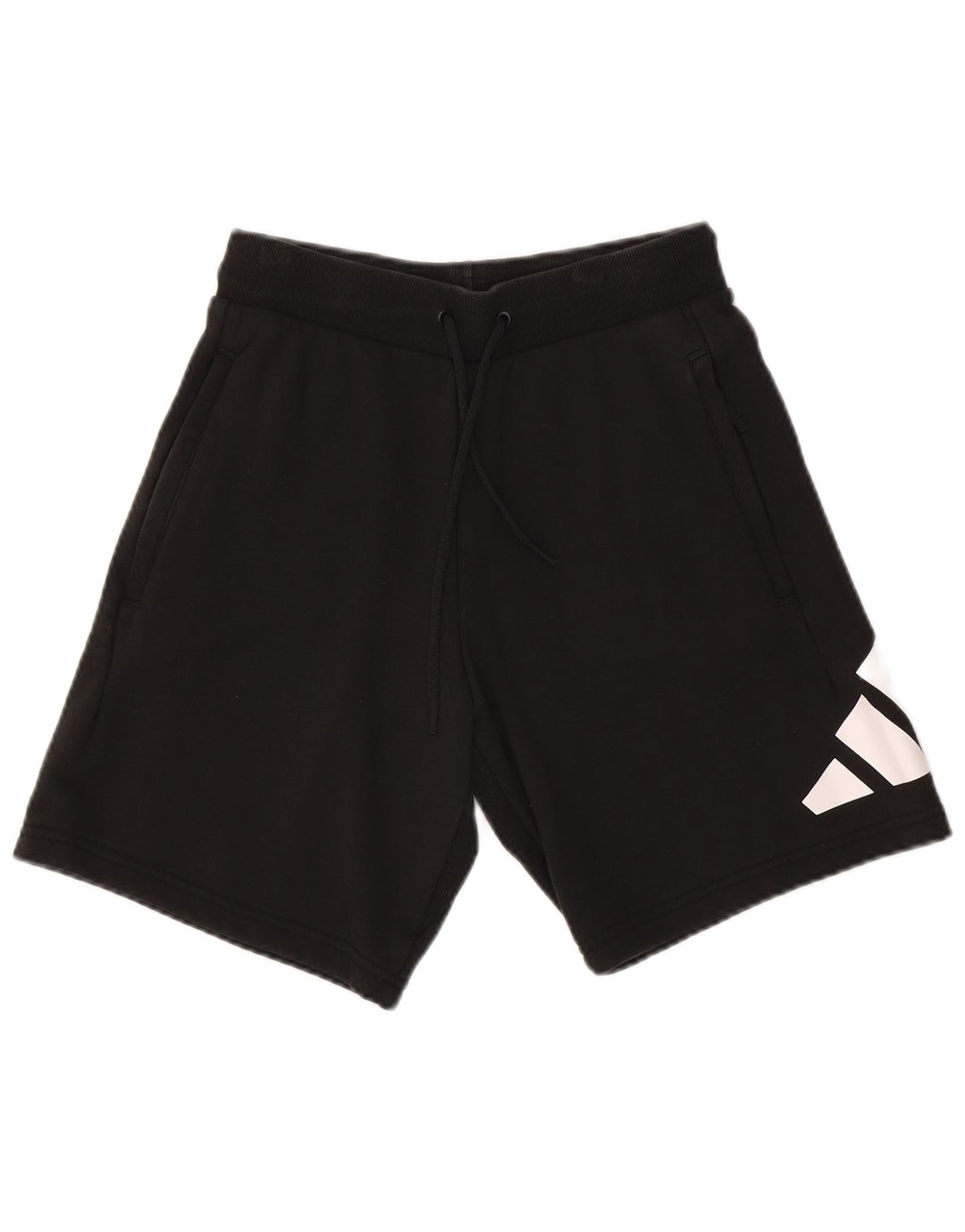 ADIDAS Mens Graphic Sport Shorts Small  Black Cotton