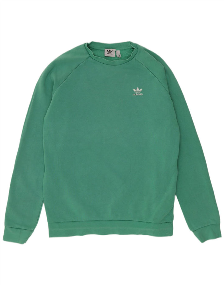 Felpa Adidas Uomo Maglione Large Verde Cotone