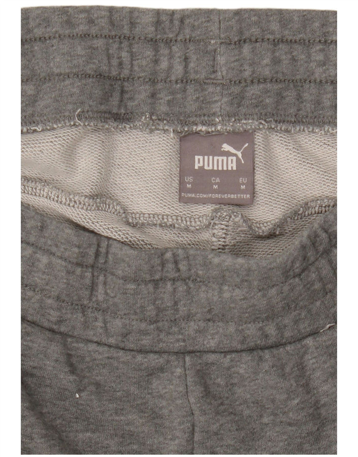 Pantaloni da tuta da uomo Puma Joggers in cotone chiazzato grigio medio