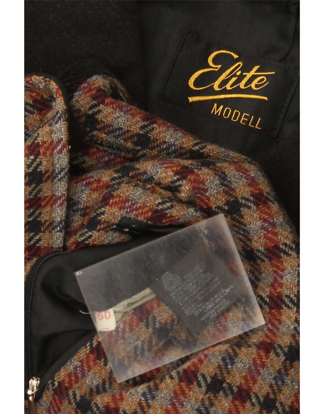 Soprabito da uomo Elite IT 50 Large Nero in lana vergine