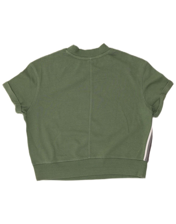 Felpa grafica oversize da donna Calvin Klein, maglione UK 10 piccolo verde