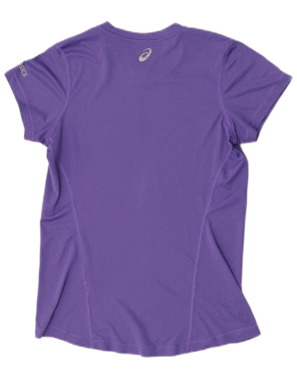 Maglietta grafica da donna Asics Top UK 10 piccola viola gessata