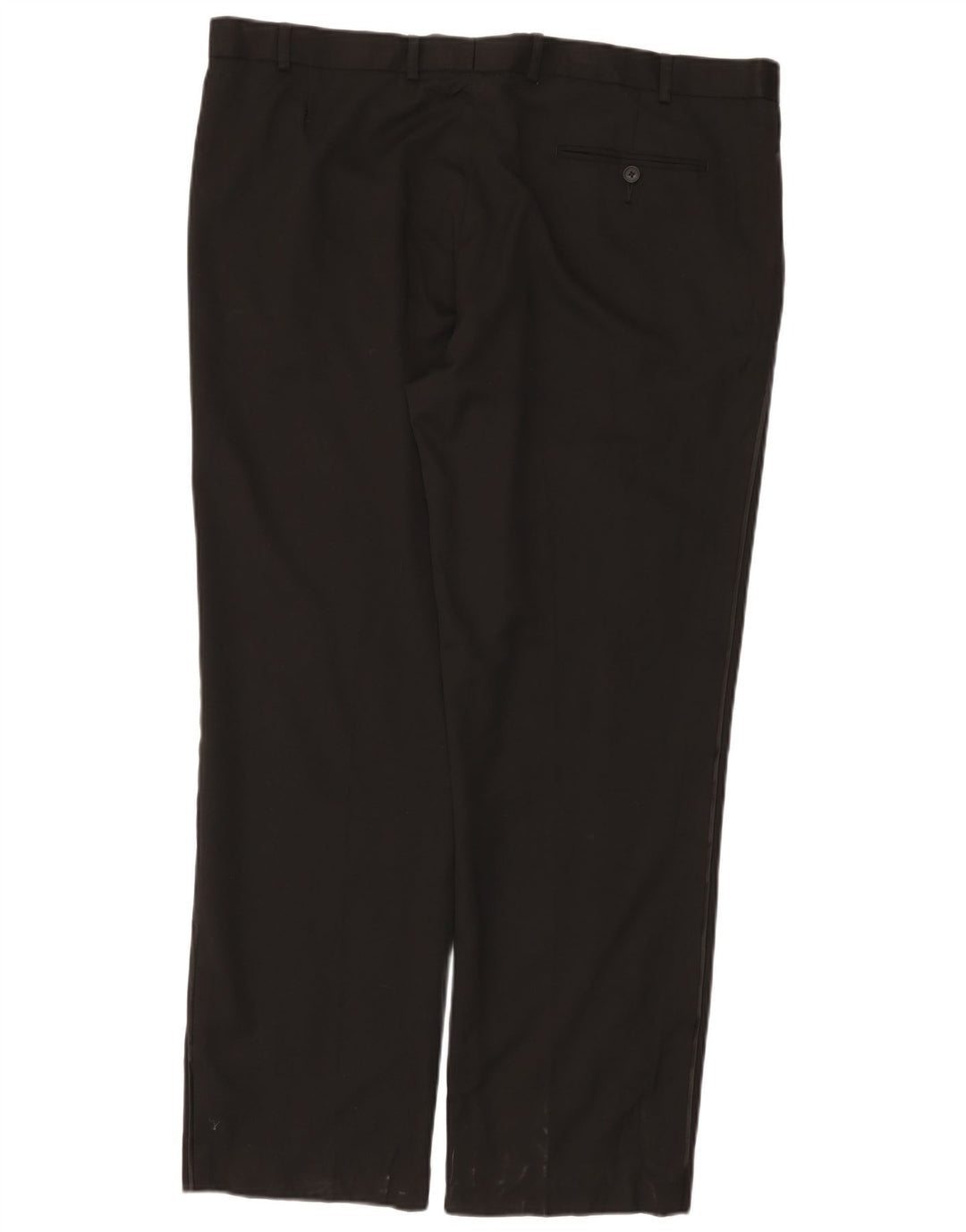 Pantaloni da abito regolari dritti da donna Marks & Spencer W42 L31 neri