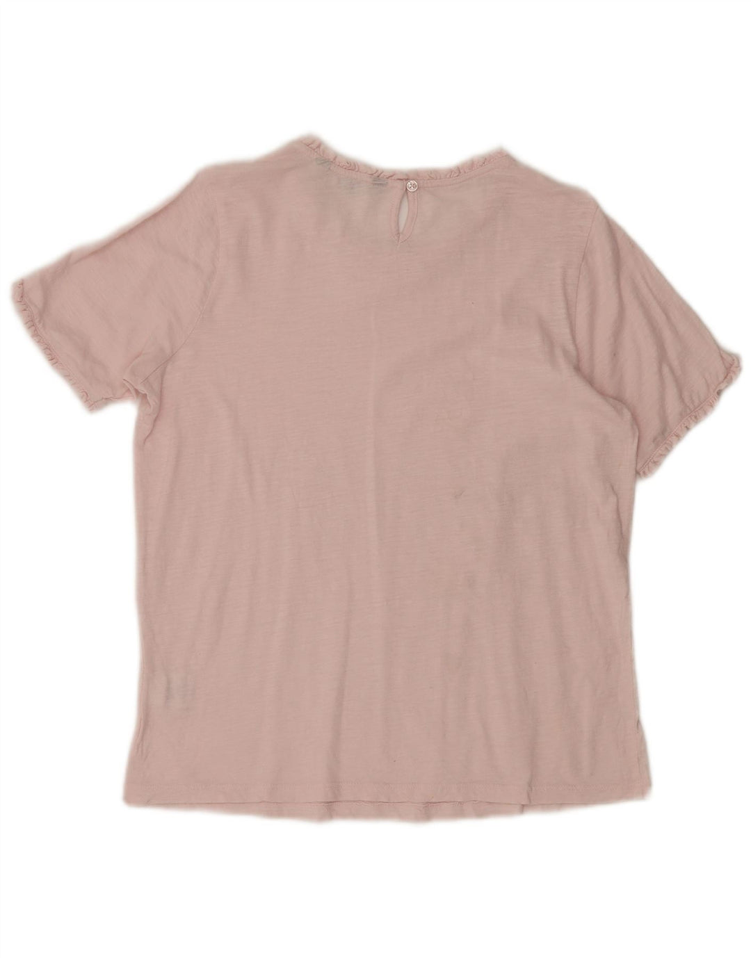 CREW CLOTHING Camicetta da donna Top UK 10 Piccolo cotone rosa