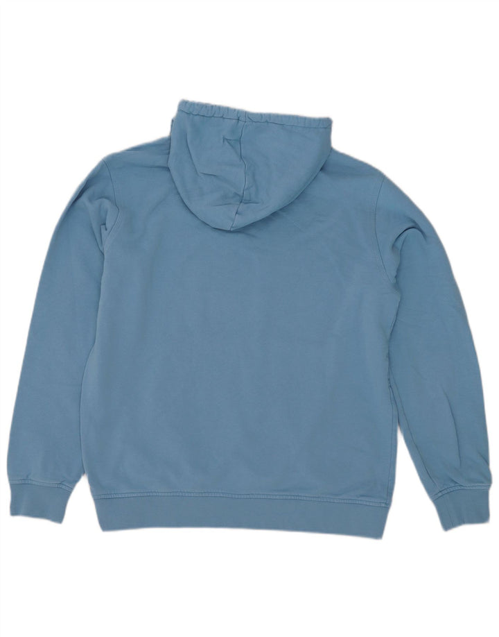 Felpa con cappuccio da uomo Adidas blu medio