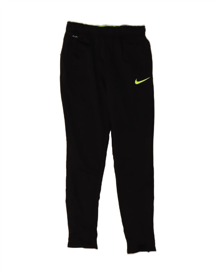 NIKE Womens Dri Fit Tracksuit Trousers UK 14 Medium  Black Polyester Vintage Nike and Second-Hand Nike from Messina Hembry 