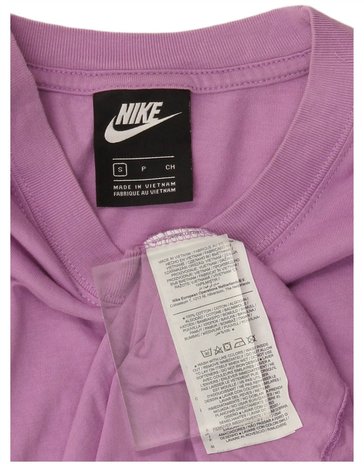 T-shirt da uomo NIKE Top Small viola in cotone