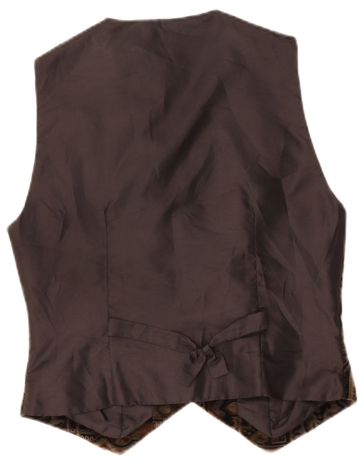 Gilet da donna in velluto Abel IT 42 Marrone medio Paisley