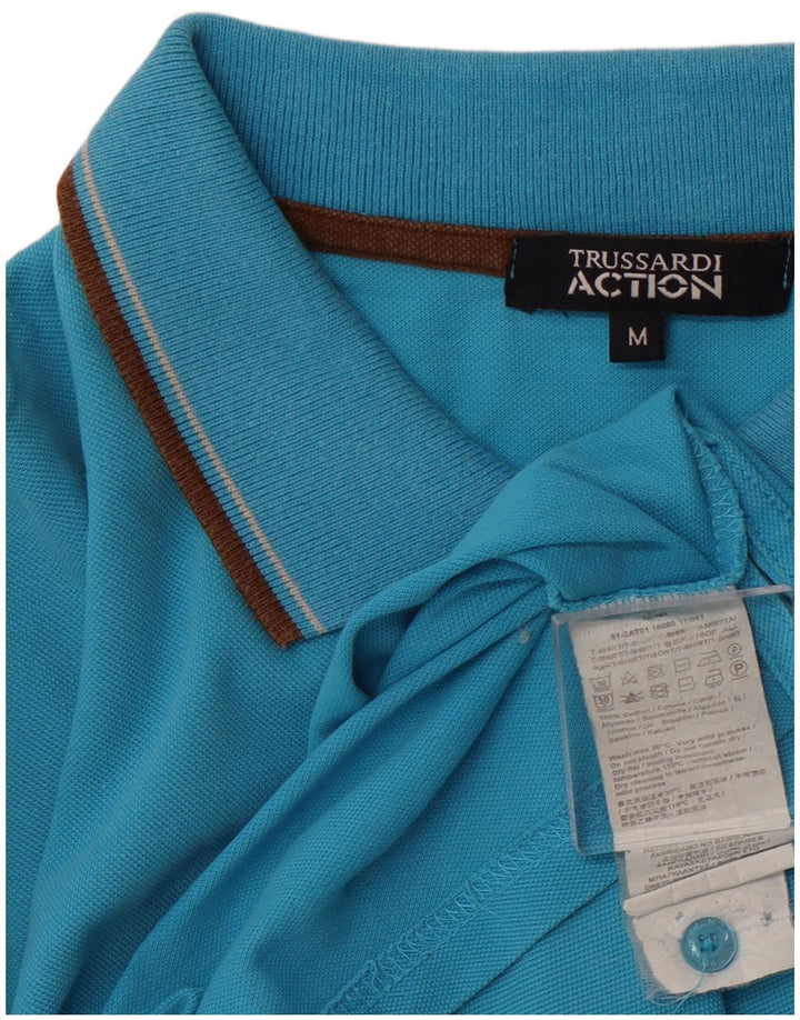 Polo Uomo TRUSSARDI Blu Medio Cotone