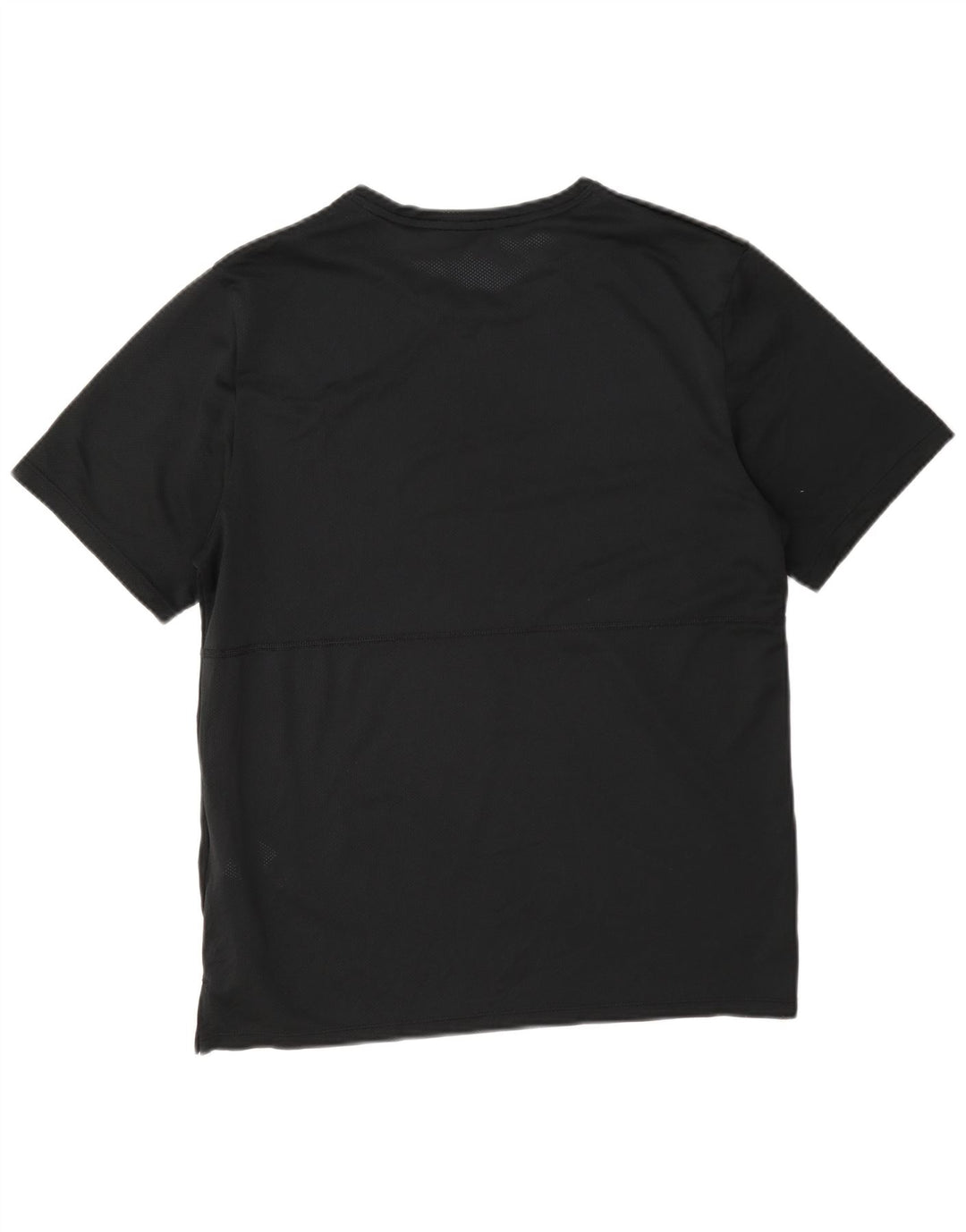 T-shirt Nike da uomo Dri Fit See Through, top in poliestere nero medio