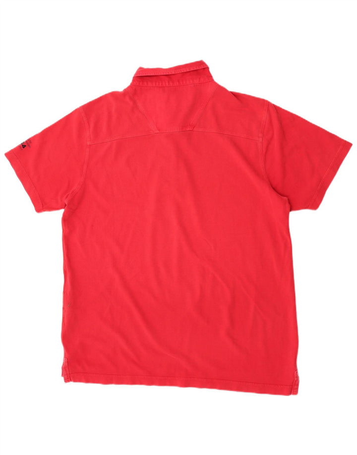 Polo da uomo Musto 2XL in cotone rosso