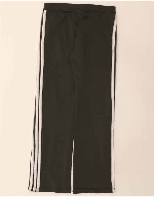 Pantaloni da tuta da donna Adidas a gamba larga UK 12 Poliestere verde medio