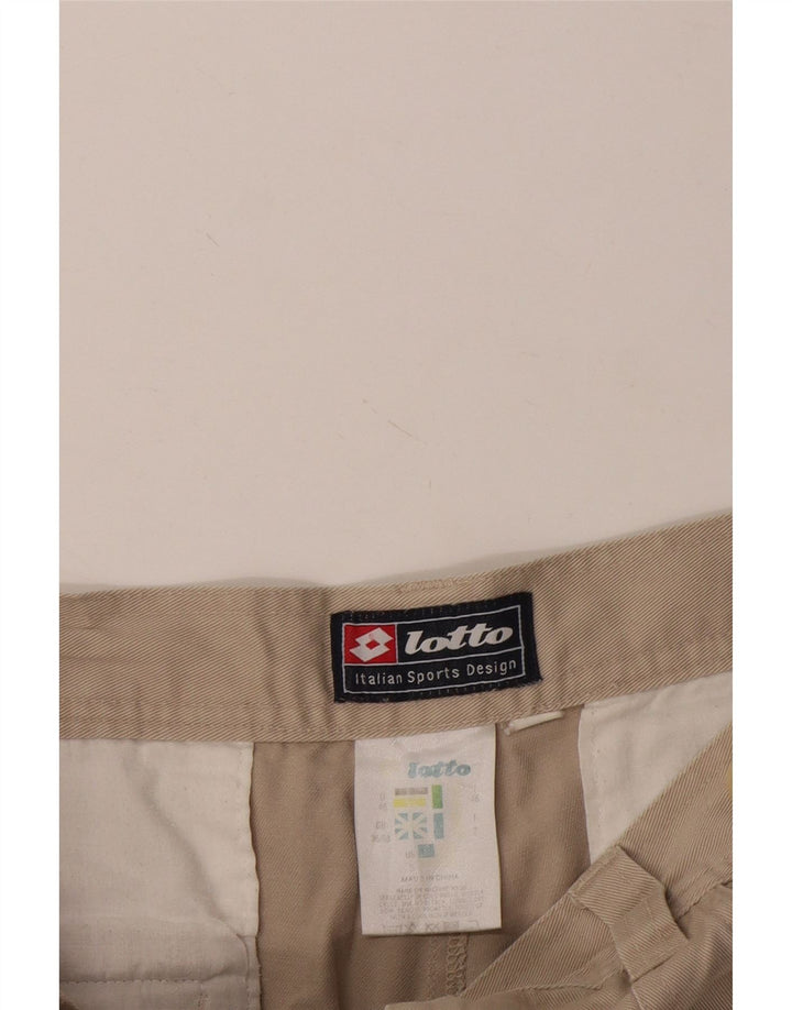 Pantaloncini cargo da uomo Lotto W36 Large in cotone beige