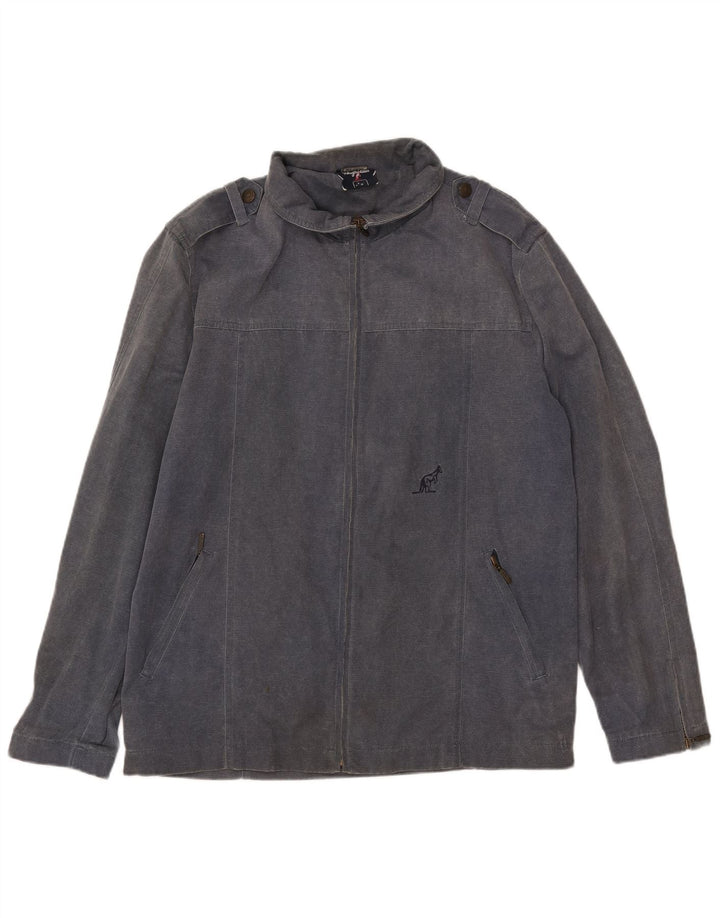 AUSTRALIAN L'ALPINA Giacca Militare Uomo IT 50 Large Blu Navy Cotone