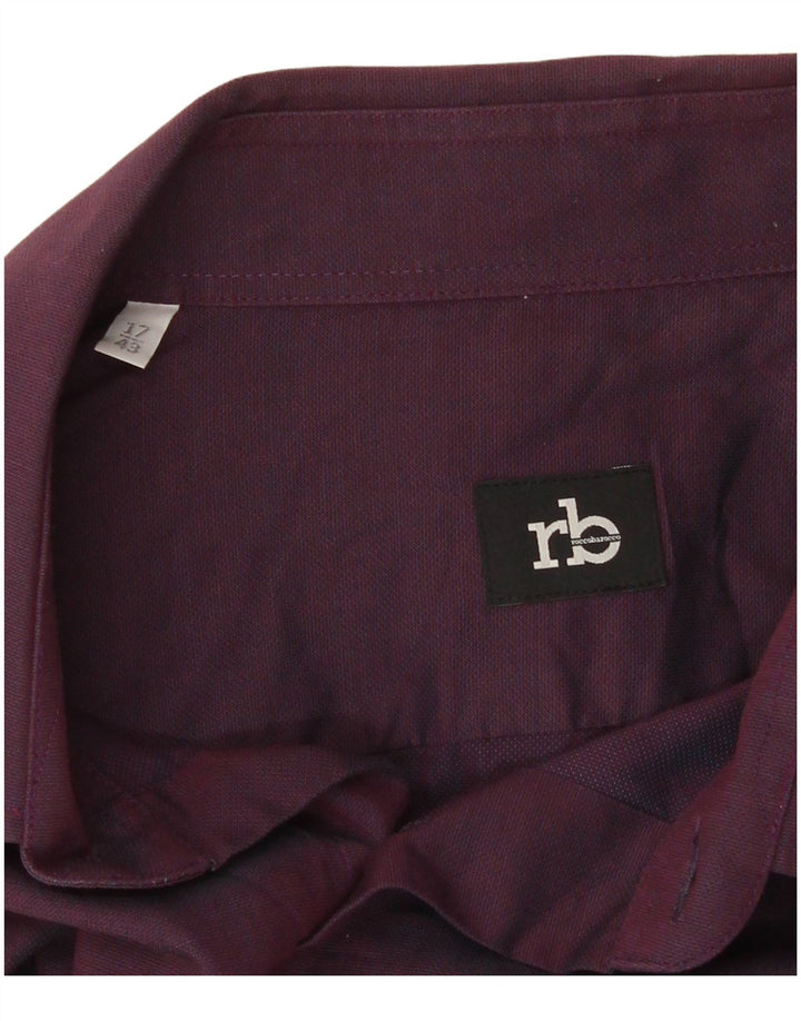 Camicia da uomo Roccobarocco Taglia 17 43 XL Viola